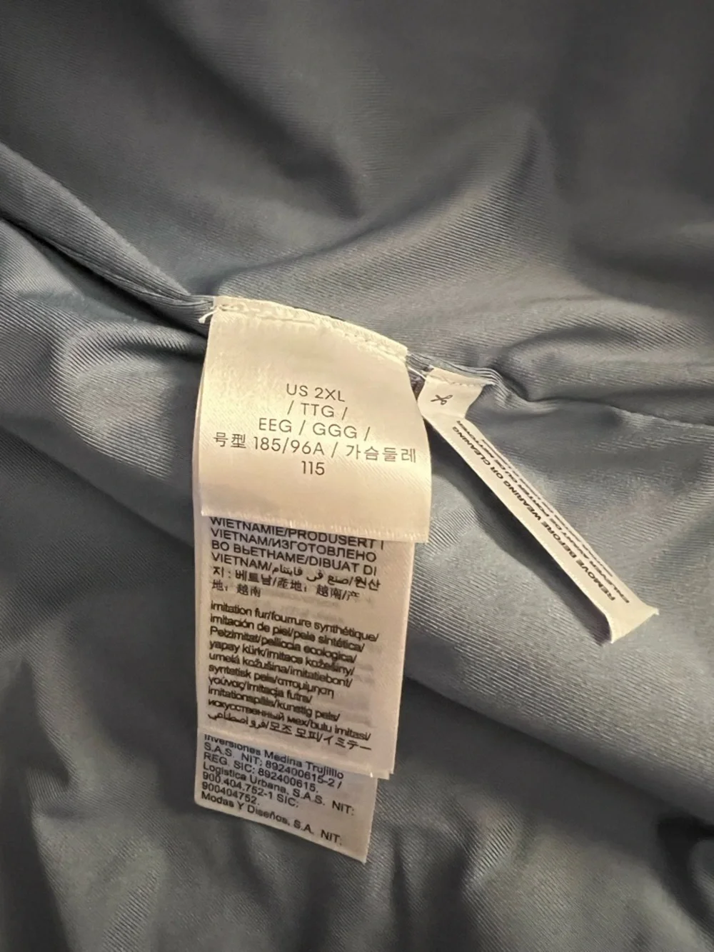 Calvin Klein Light Blue Satin-Like Interior with Care Tag - Picture 3 of 10